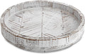 White Round Wood Lazy Susan 12 Inch B8368
