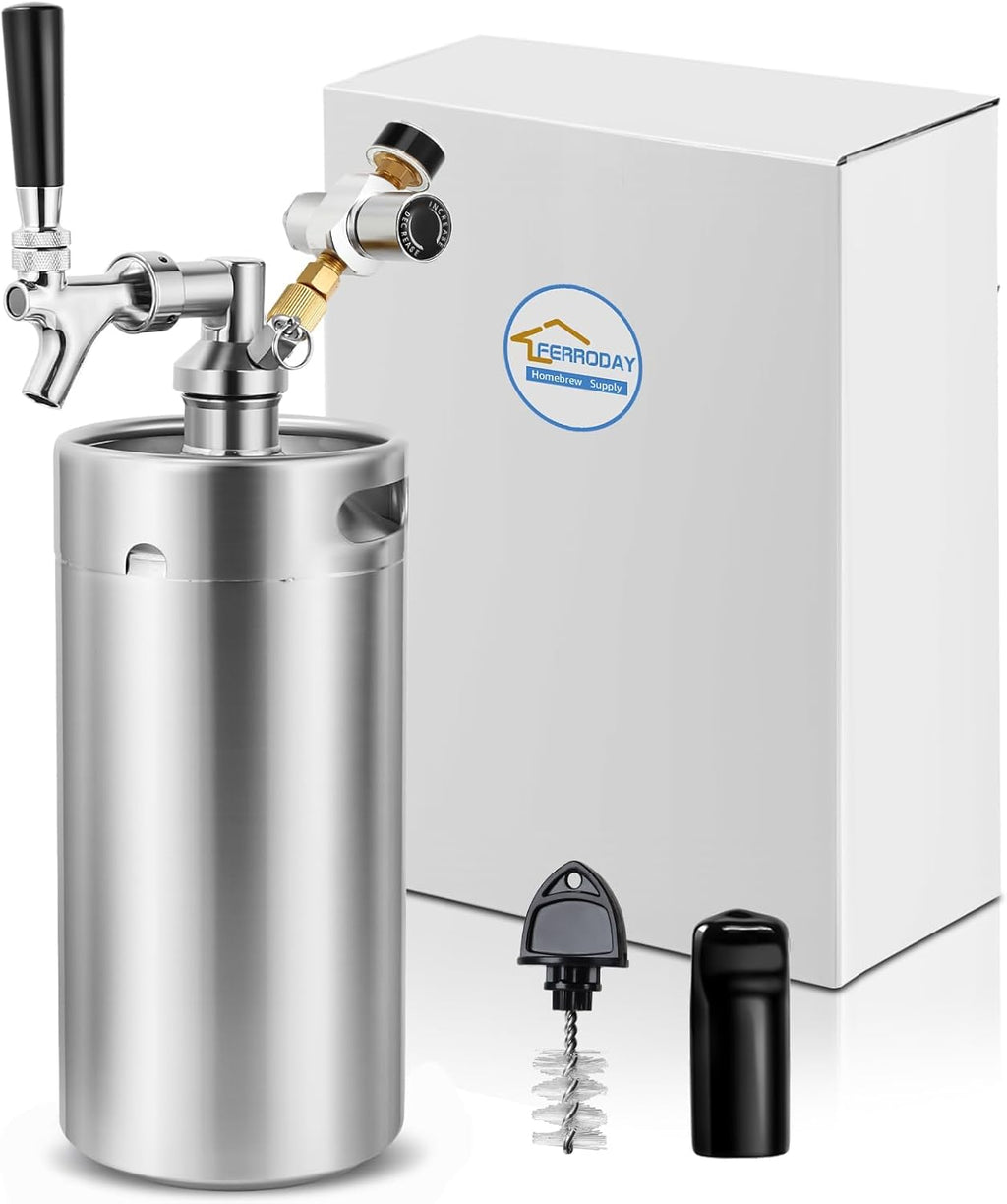128oz Stainless Steel Mini Keg Beer Dispenser R604050