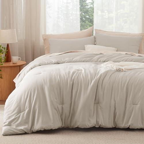 3 Pieces Prewashed Lightweight Comforter Set with 2 Pillowcases O58230
