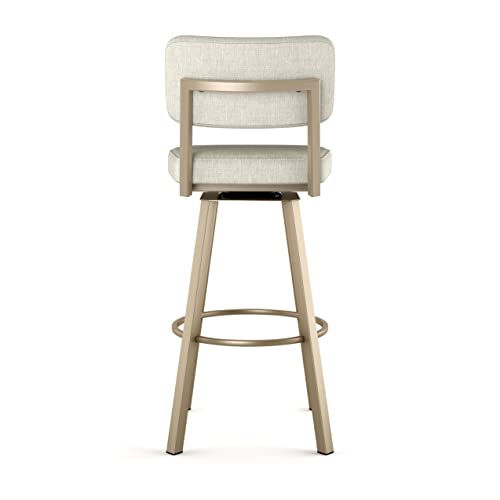Shiny Charcoal Grey PVC Swivel Bar Stool A8765