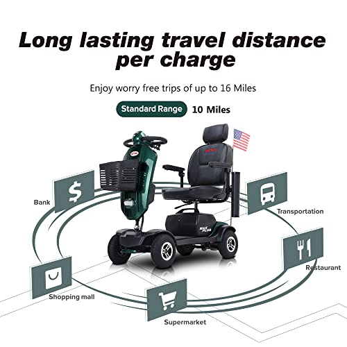 4-Wheel Folding Mobility Scooter with Head Light V51808