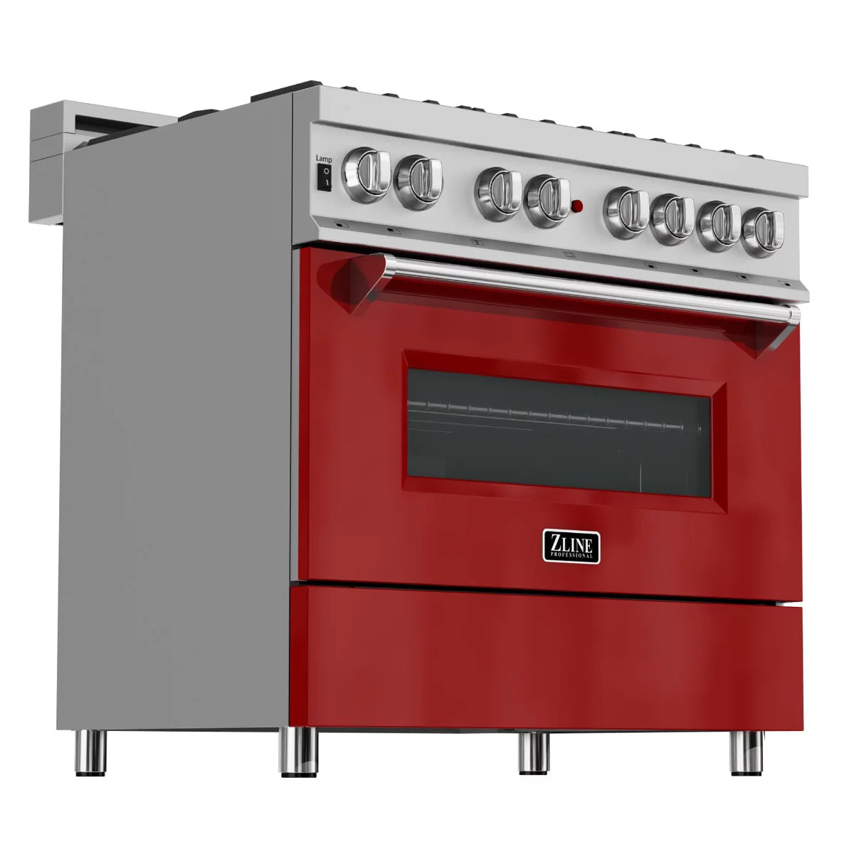 36 in. Dual Fuel Range with Red Gloss Door Q15421