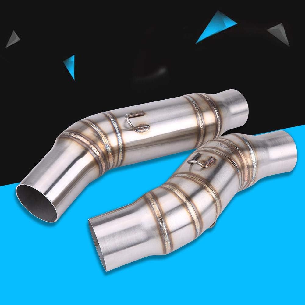1 Pair 51mm Motorcycle Exhaust Mid-Pipe Link Pipe T988586