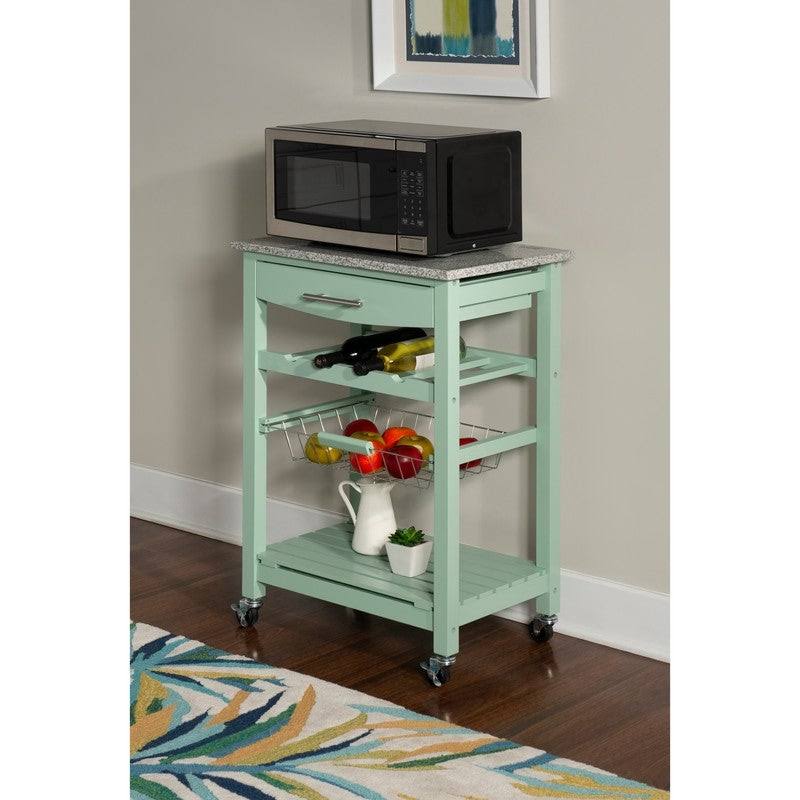 White Kitchen Cart I81306