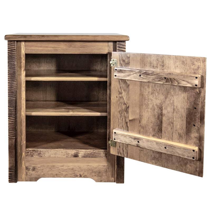 Accent Cabinet with Laser Engraved Wolf Design L98873