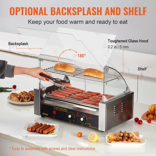 12 Hot Dog Capacity 5 Rollers Stainless Steel Hot Dog Roller F399