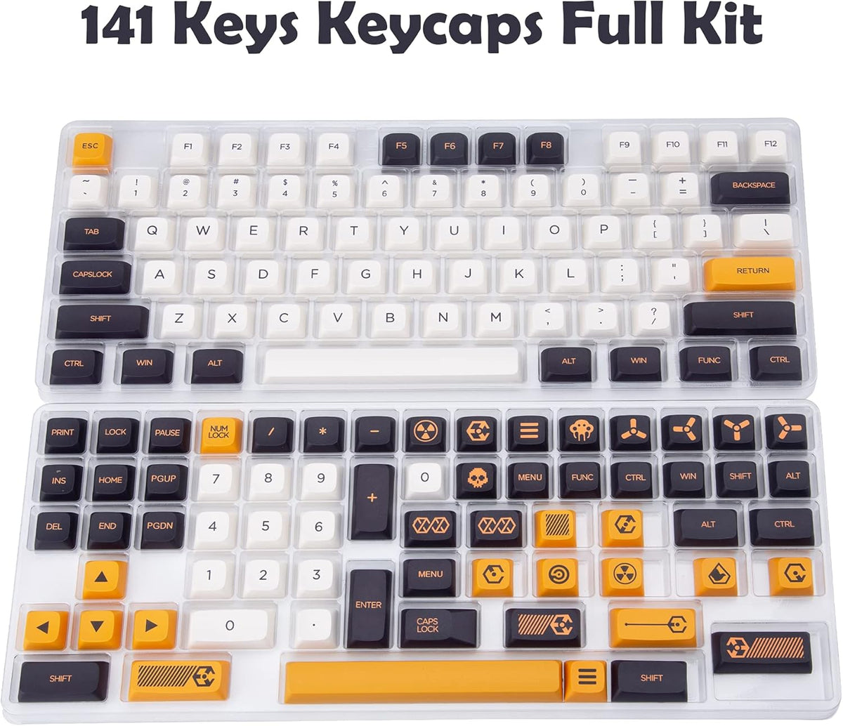 PBT XDA Profile 141 Keys Dye Sublimation ANSI Keycaps Set P730