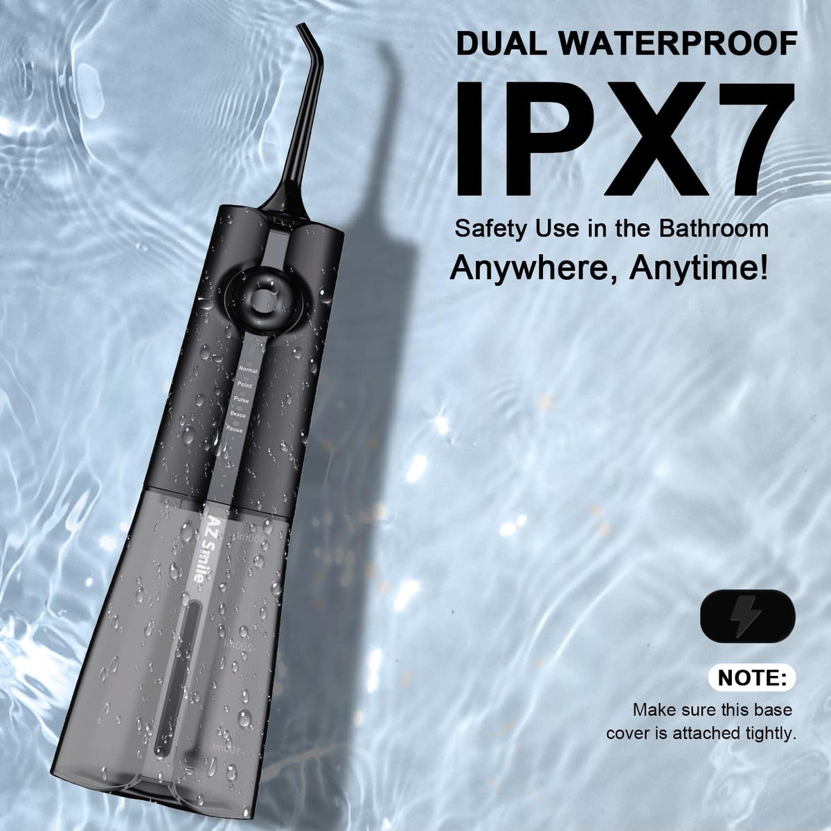 Cordless Water Flosser with 8 Tips and Travel Bag K9141