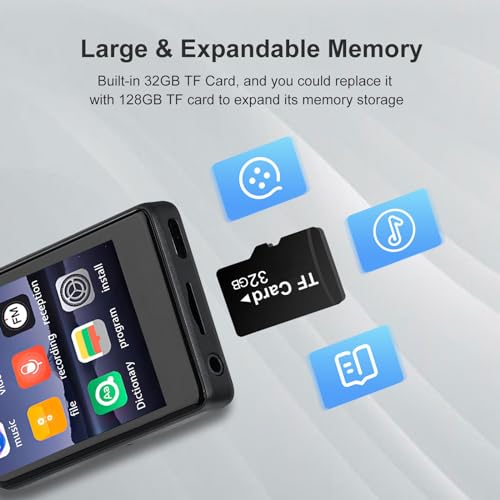 2.4" Full Touch Screen 32GB MP3 Player with Bluetooth W37467