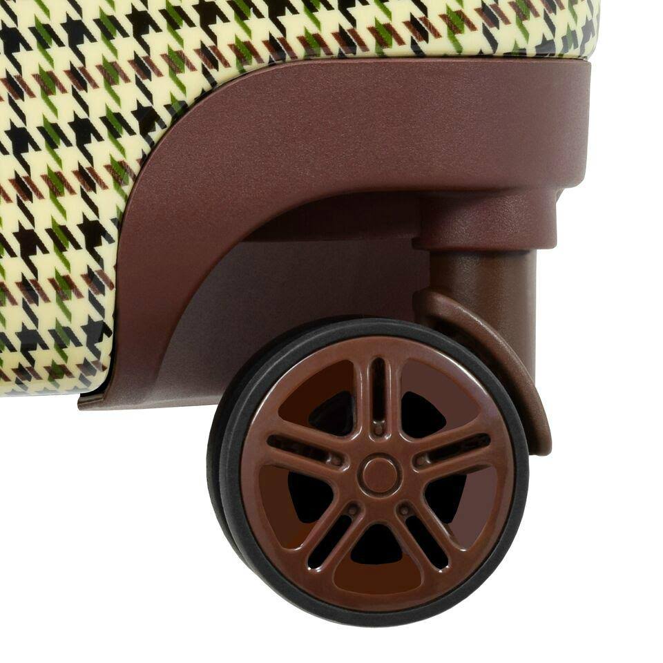 Black White Houndstooth Hardside Spinner R7246