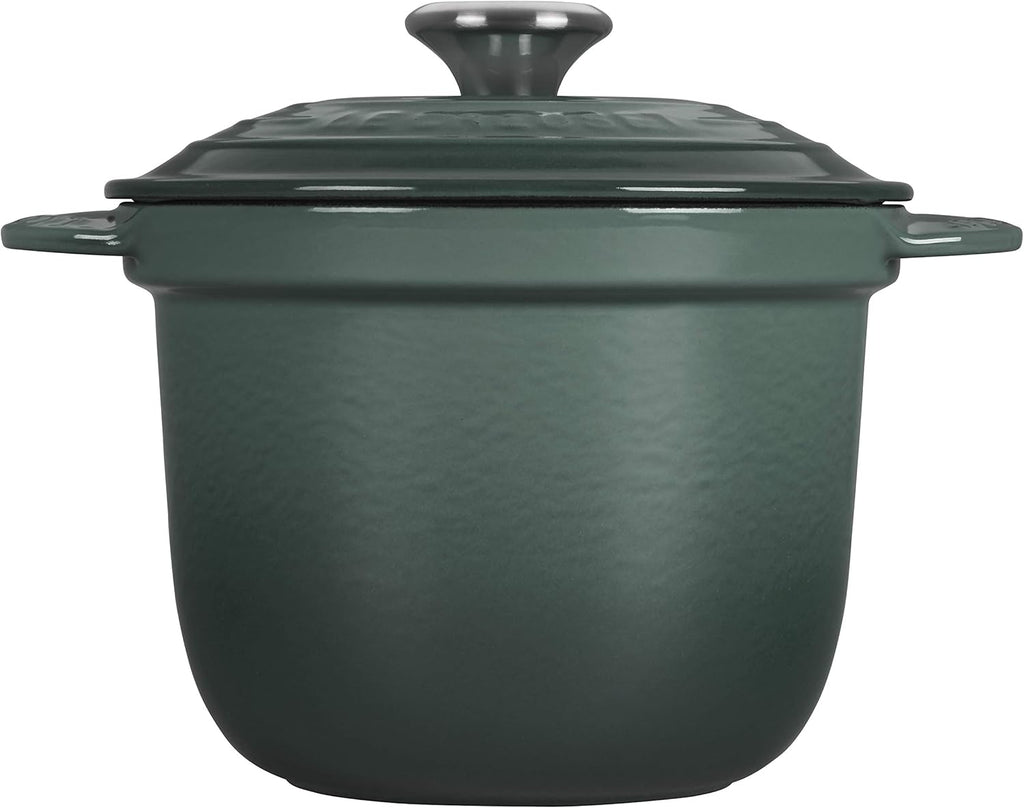 Enameled Cast Iron Rice Pot with Stoneware Insert, 2-1/2-Quart I282