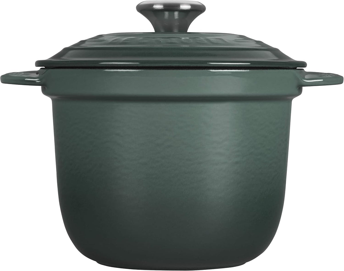 Enameled Cast Iron Rice Pot with Stoneware Insert, 2-1/2-Quart I282