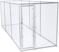 10 x 10 Foot Heavy Duty Outdoor Chain Link Dog Kennel with Door (2 Pack) K939