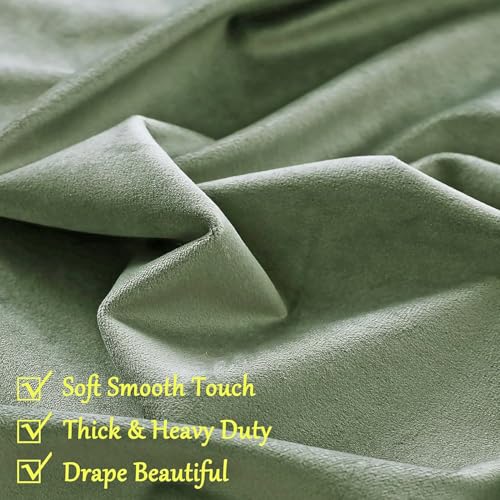 Taupe Velvet Blackout Curtain Panels 96 inches 2 Panels G7097