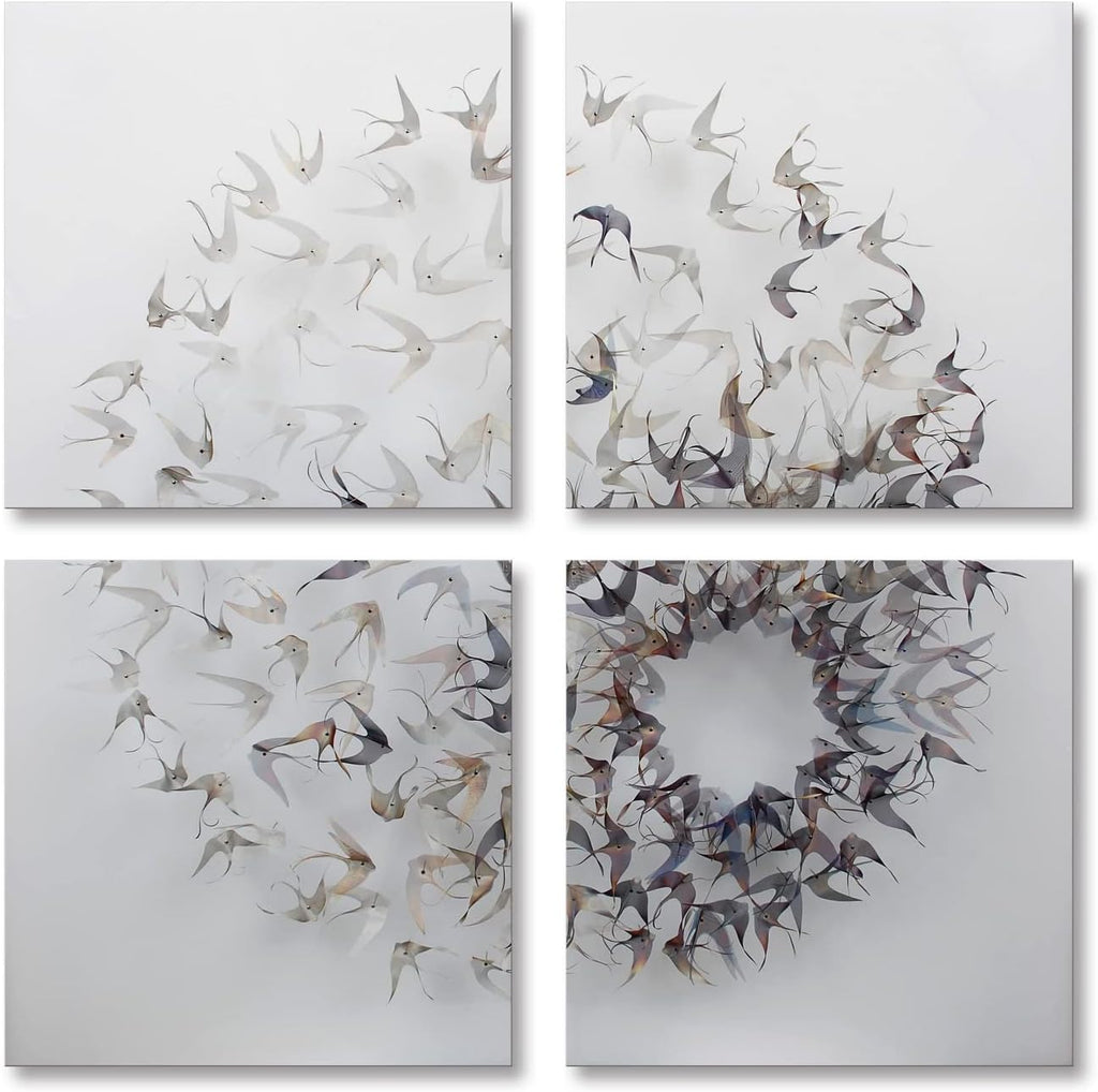 Abstract Fish Canvas Wall Art 30x30 inch J721053