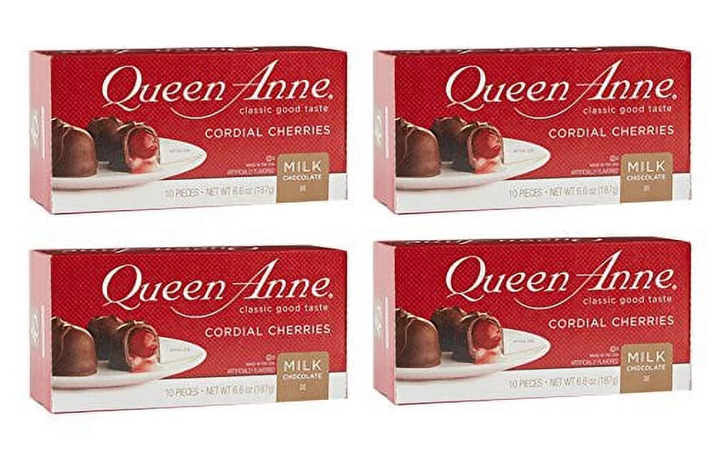 6.6 Ounces Pack of 4 Milk Chocolate Covered Cordial Cherries P457404