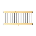 6 ft. Cedar Rail Kit with Aluminum Square Balusters T995