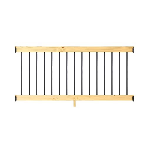 6 ft. Cedar Rail Kit with Aluminum Square Balusters T995