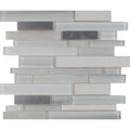 12 in. x 12 in. Glass Metal Mosaic Tile Z918927