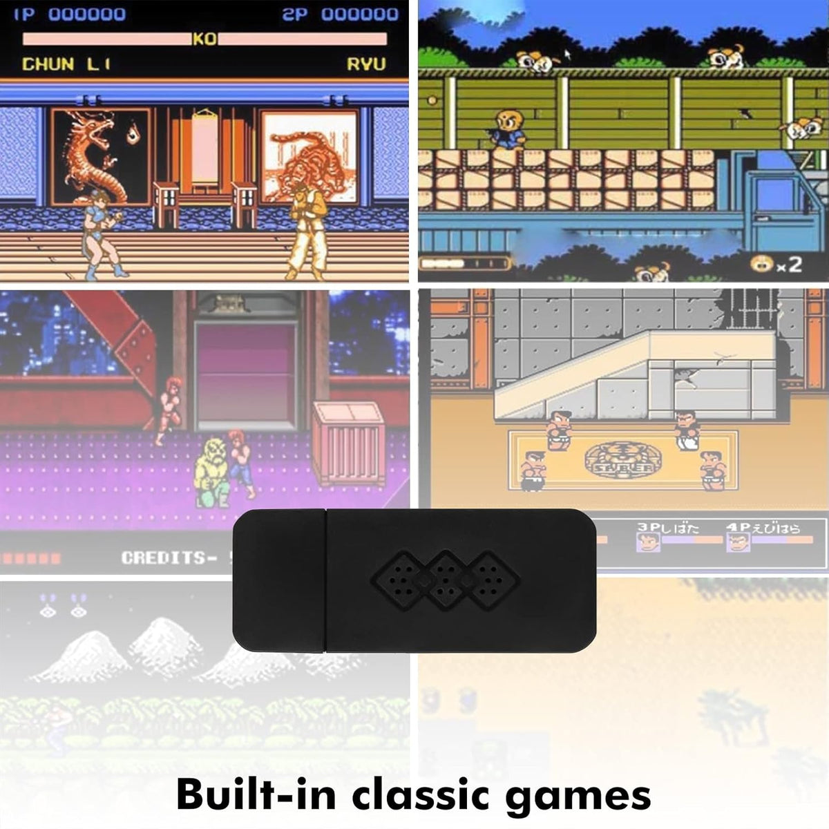 Retro Video Game Console with 818 Classic HD Video Games A109
