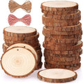 30 Pcs 2.4-2.8 Inches Natural Wood Slices C607713