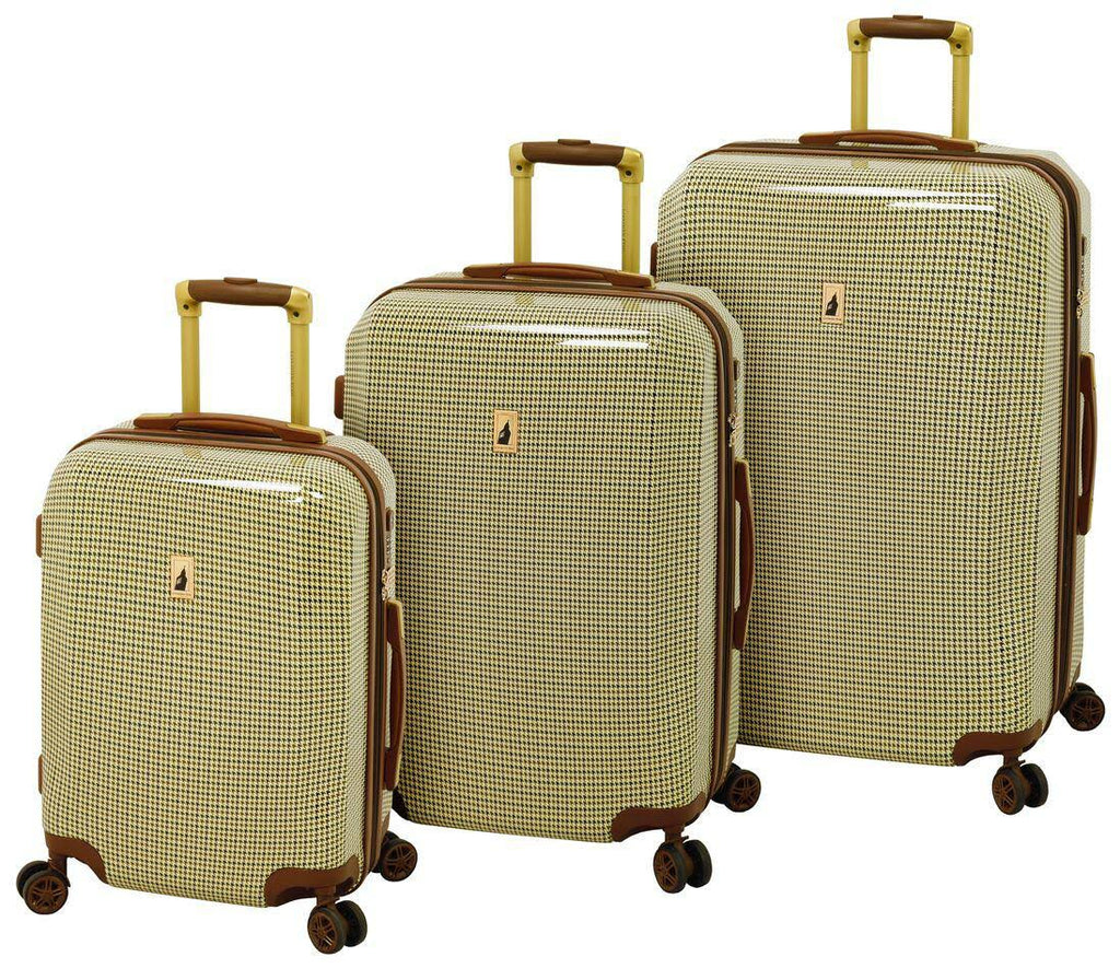 Black White Houndstooth Hardside Spinner R7246