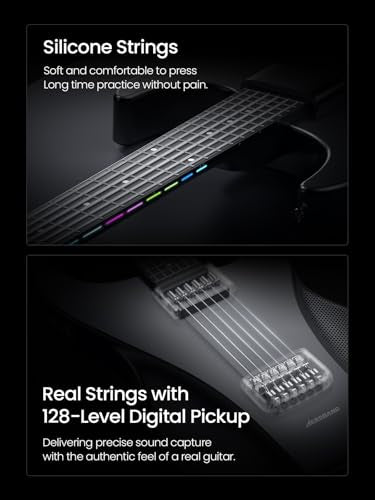 Smart Guitar with Silicone Strings and Detachable Fretboard F78238
