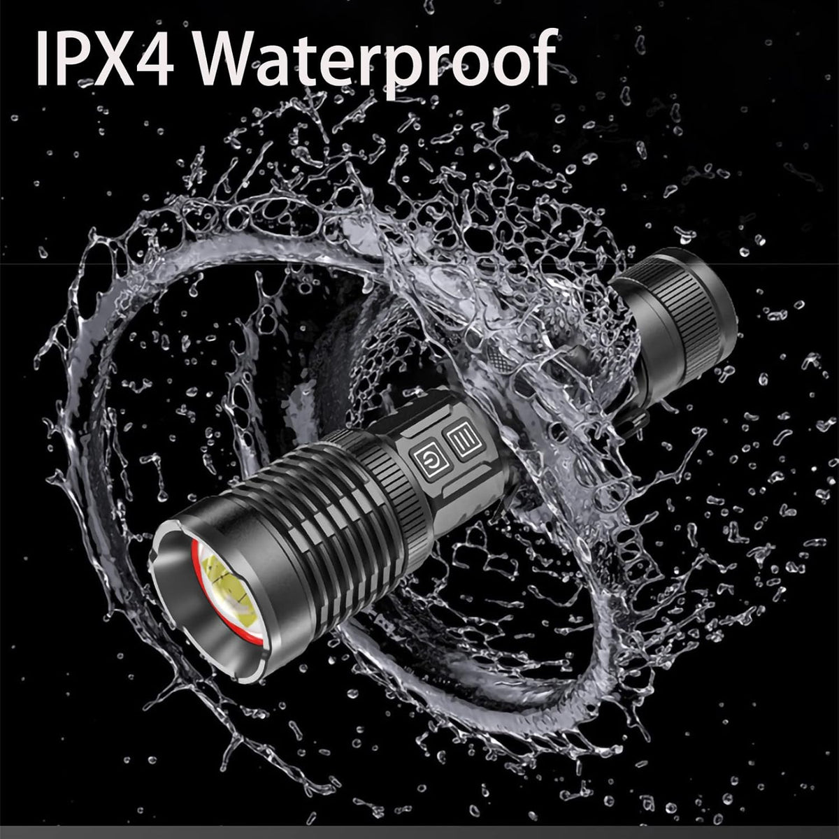 30000 Lumens Rechargeable LED Flashlight E3394