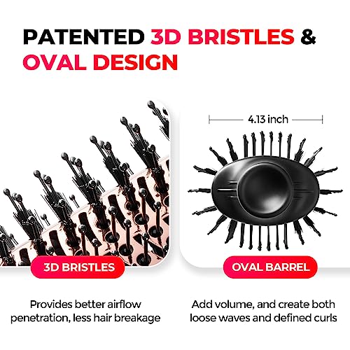 4 in 1 Ionic Hair Dryer Brush with Oval Titanium Barrel R93332