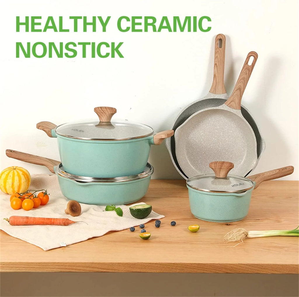 12-Piece Nonstick Granite Cookware Set U632
