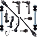 11pcs Suspension Kit with Ball Joints Tie Rod Ends Idler Arm Pitman Arm Sway Bar K303232