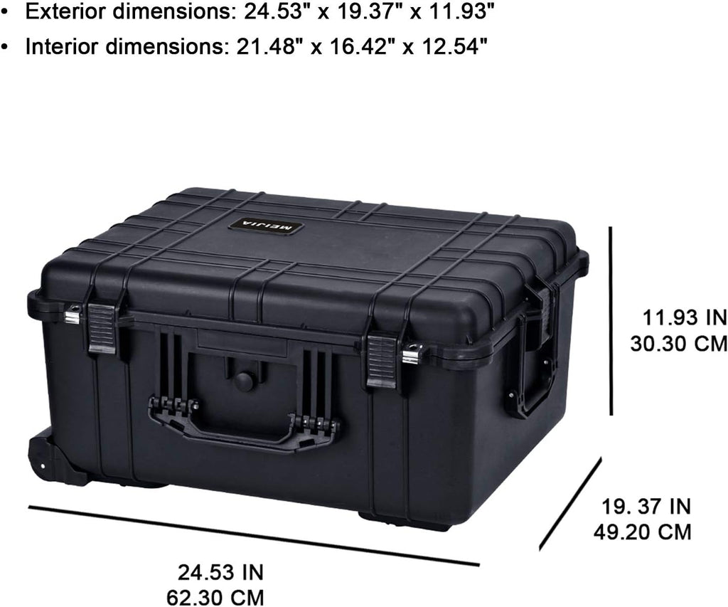 Waterproof Rolling Camera Case with Foam Insert L48519
