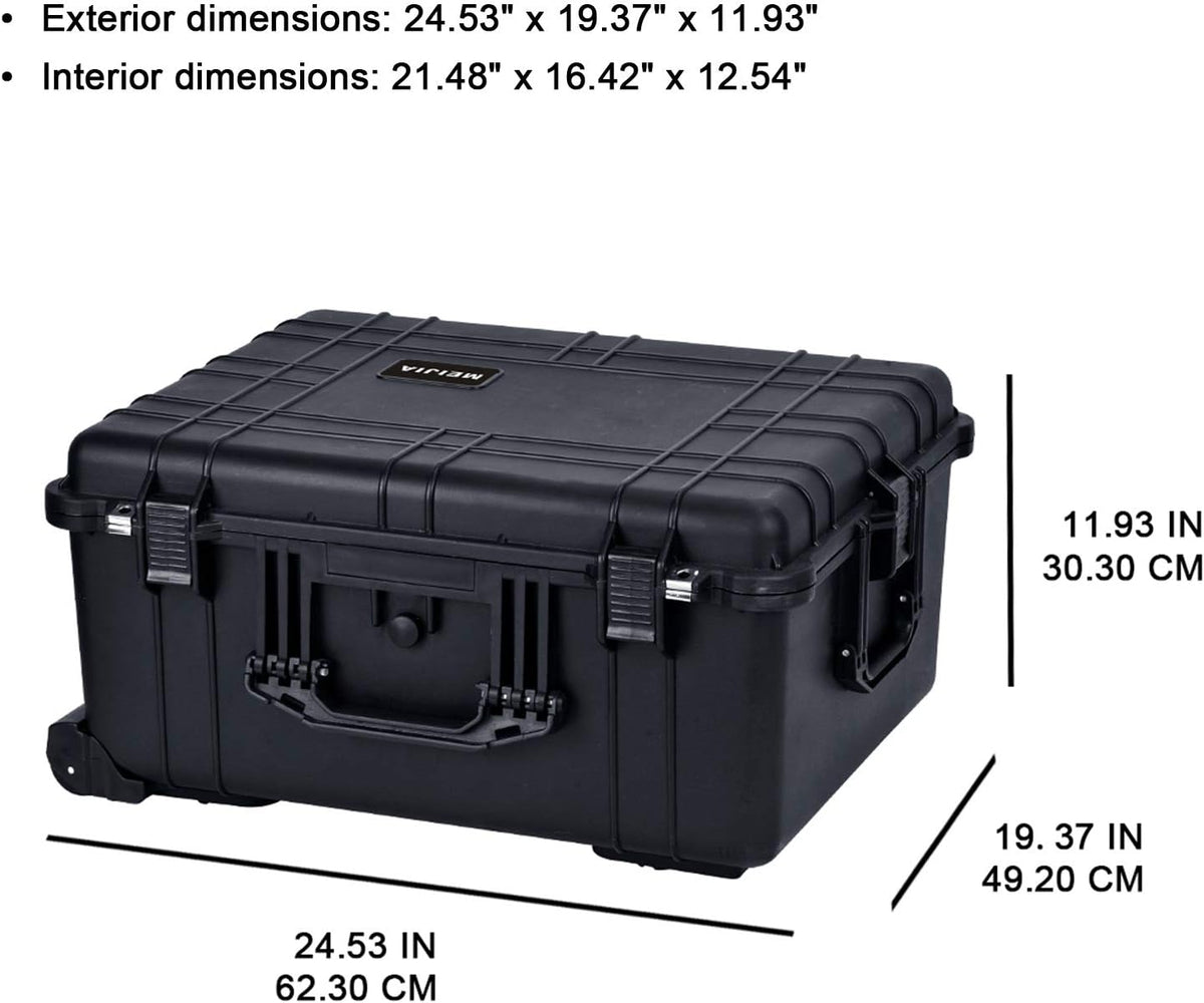 Waterproof Rolling Camera Case with Foam Insert L48519