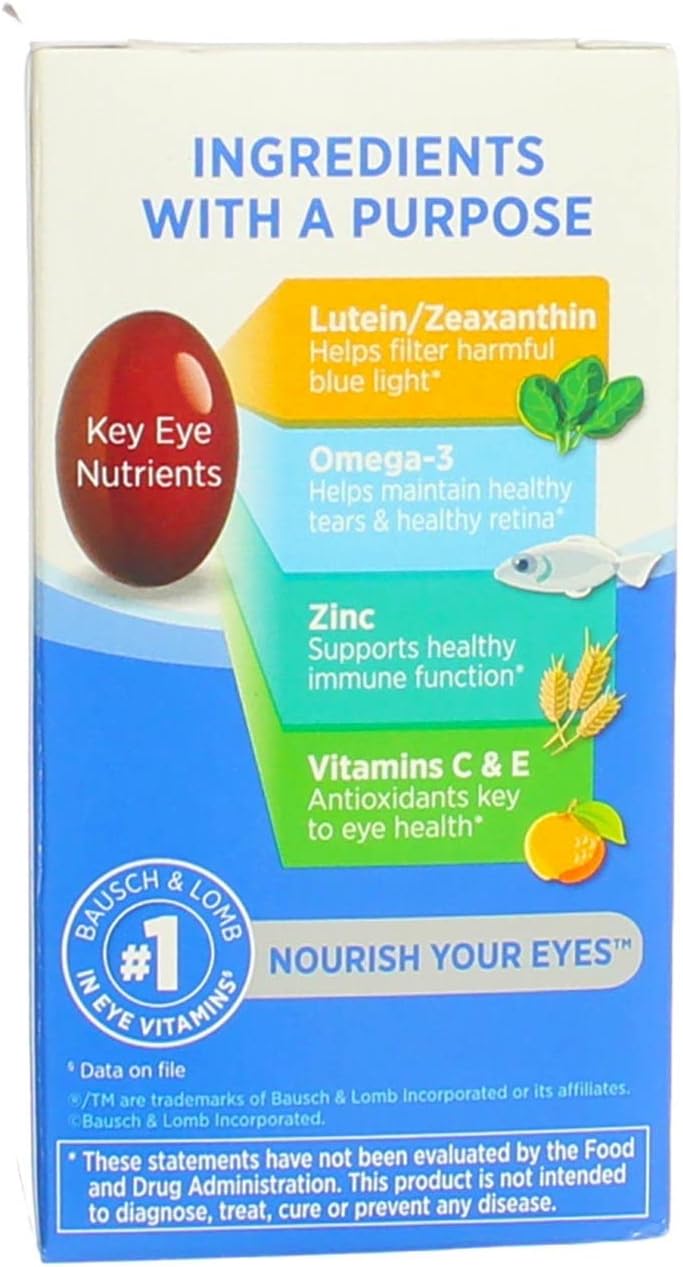 50 ea Pack of 4 Eye Vitamin & Mineral Softgels F657695