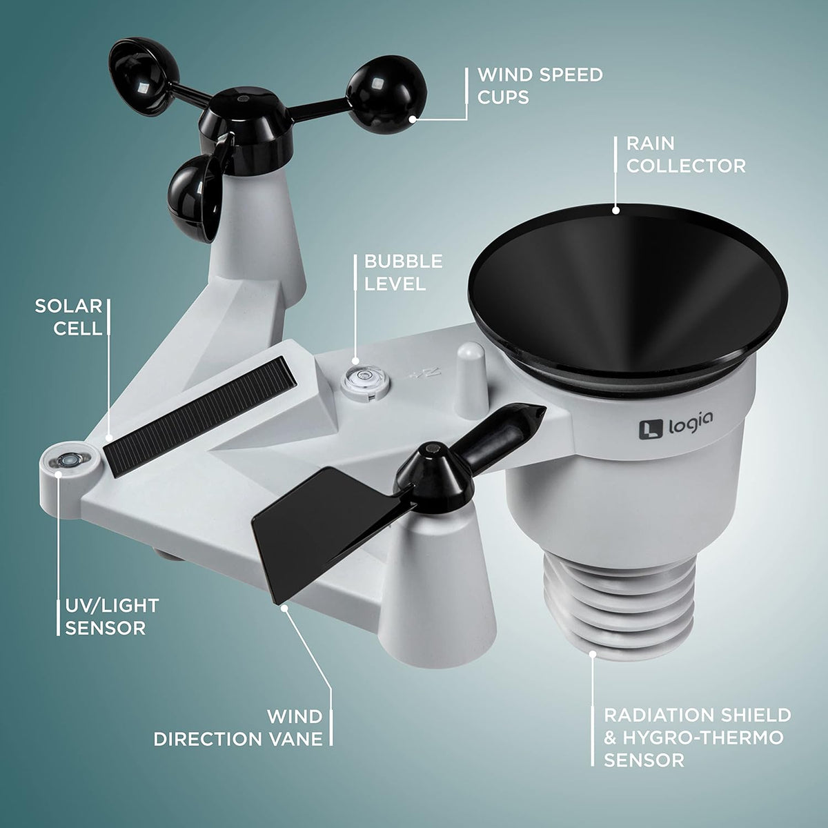 7-in-1 Wireless Weather Station with Color Display H87770
