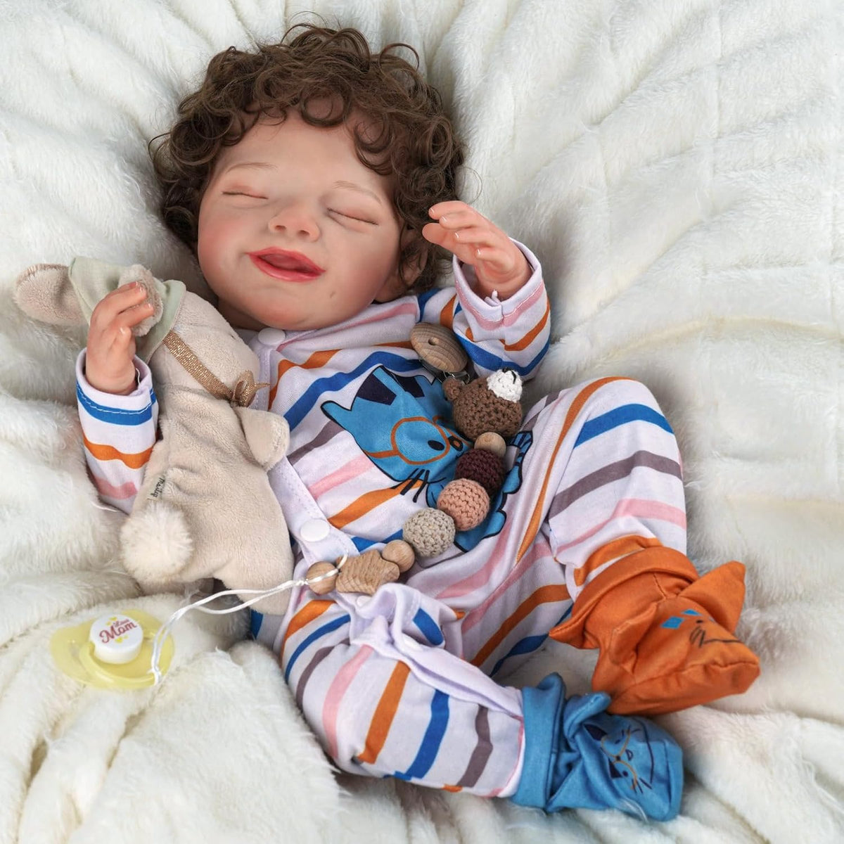 20-Inch Soft Body Reborn Baby Dolls with Toy Accessories O64845