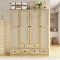 White Freestanding Wardrobe Cabinet Y52135