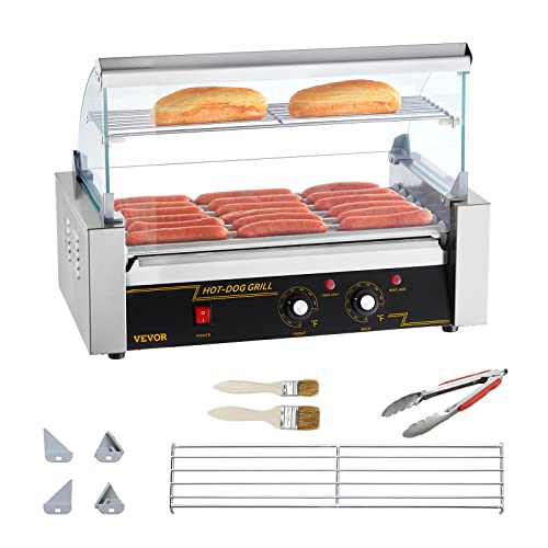 12 Hot Dog Capacity 5 Rollers Stainless Steel Hot Dog Roller F399