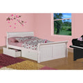 Full Sleigh Bed with Dual Under Bed Drawers Y23777