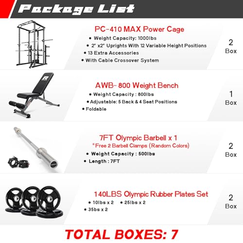 Power Cage with Cable Crossover and Squat Rack K268791