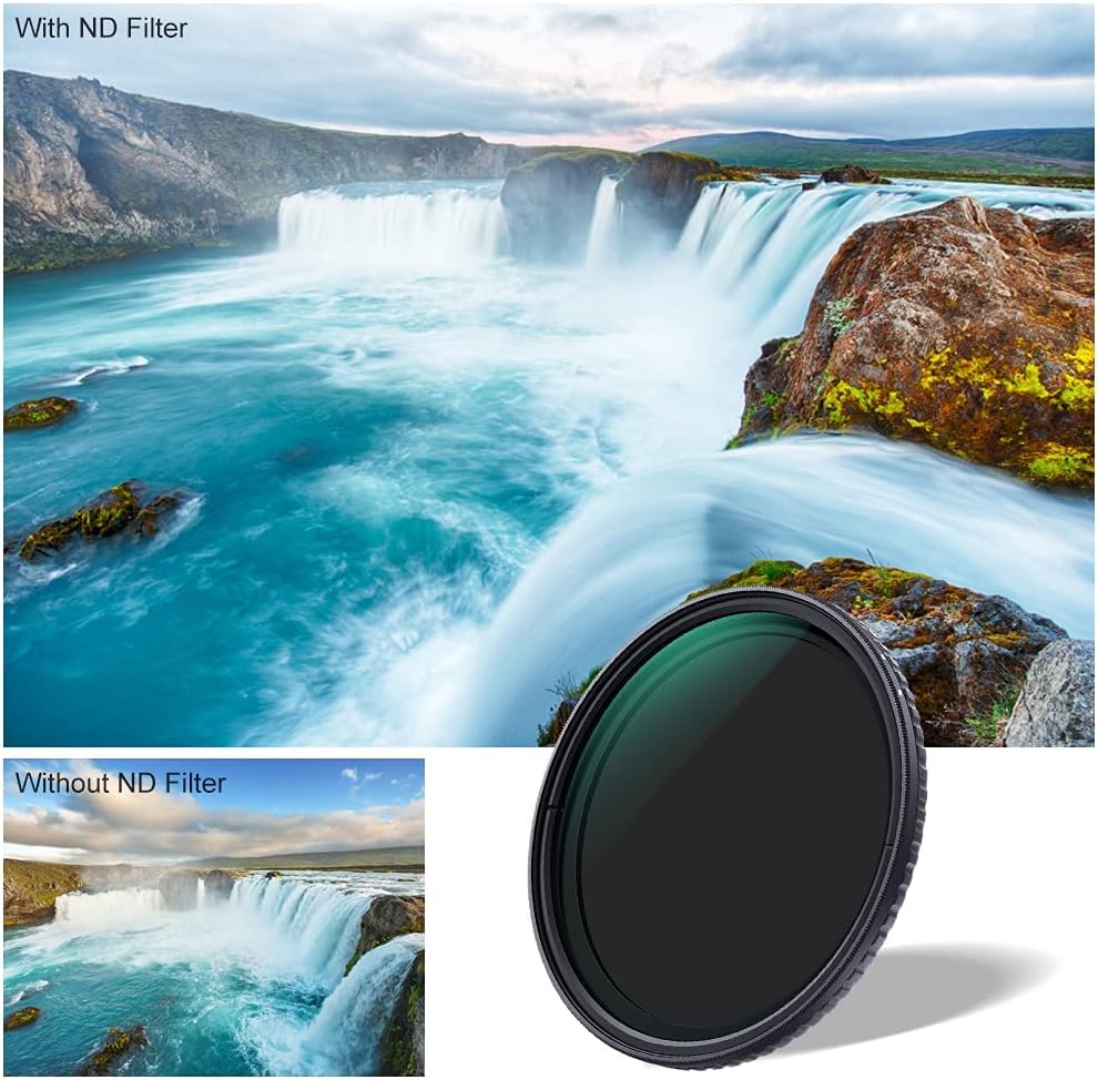 82mm Variable Neutral Density Filter ND2-ND32 with Cleaning Cloth Z845