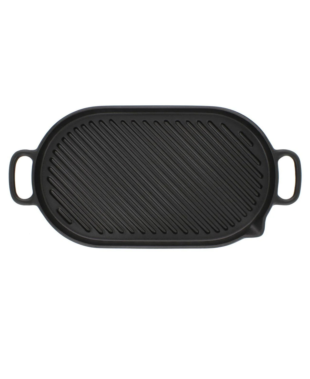 Black Oval Cast Iron Grill Pan F185