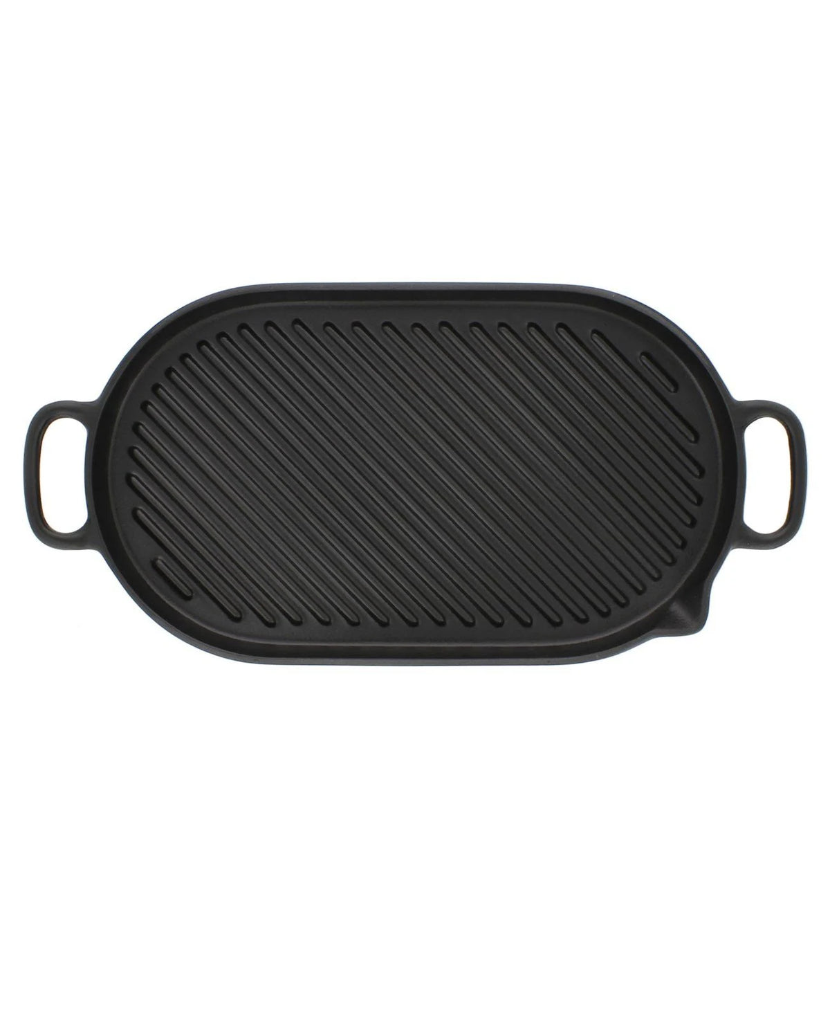 Black Oval Cast Iron Grill Pan F185