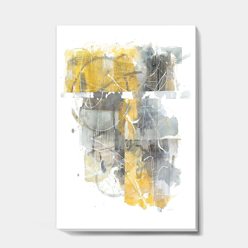 Geometric Canvas Artwork Print - Grey - 24 in. Wide x 32 in. High D51116