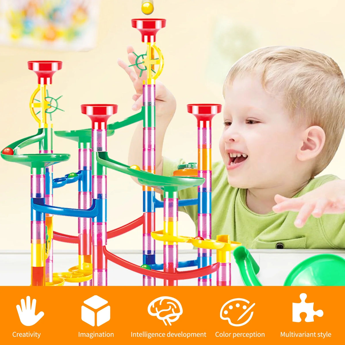 105 Piece Marble Run Building Block Set R975