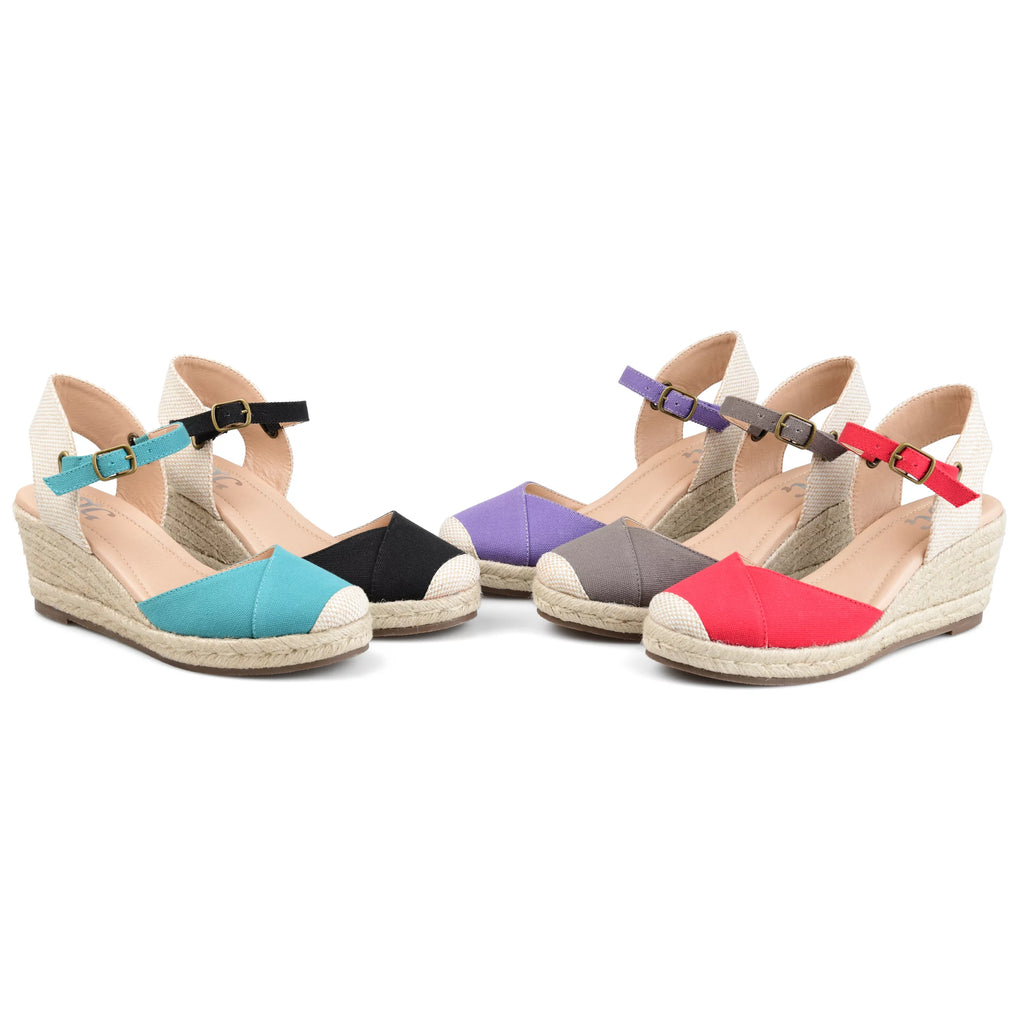 Wide Width Wedge Heel Espadrille Sandals U919
