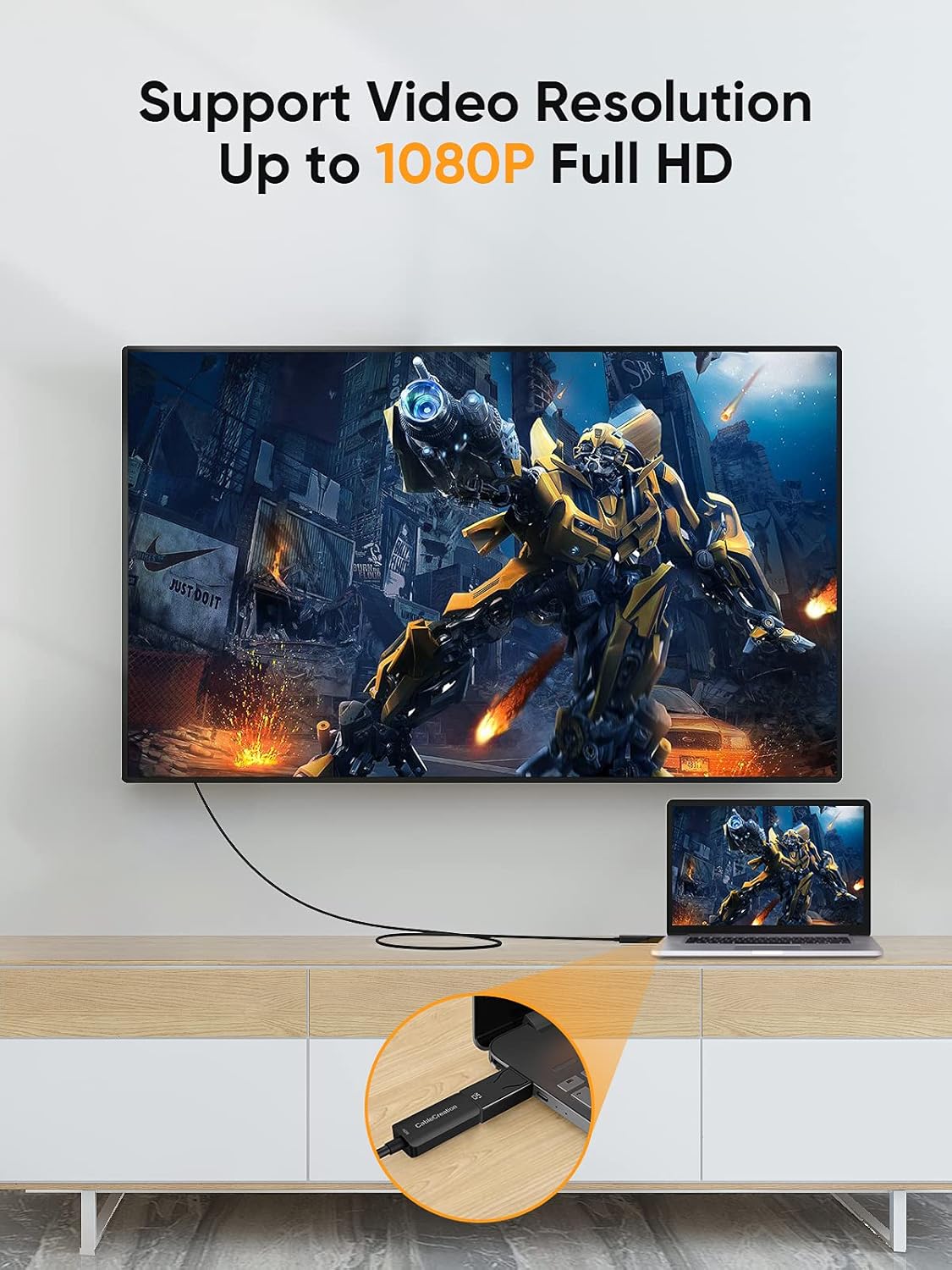 DP to HDMI Adapter 3-Pack Gold Plated Black V88691
