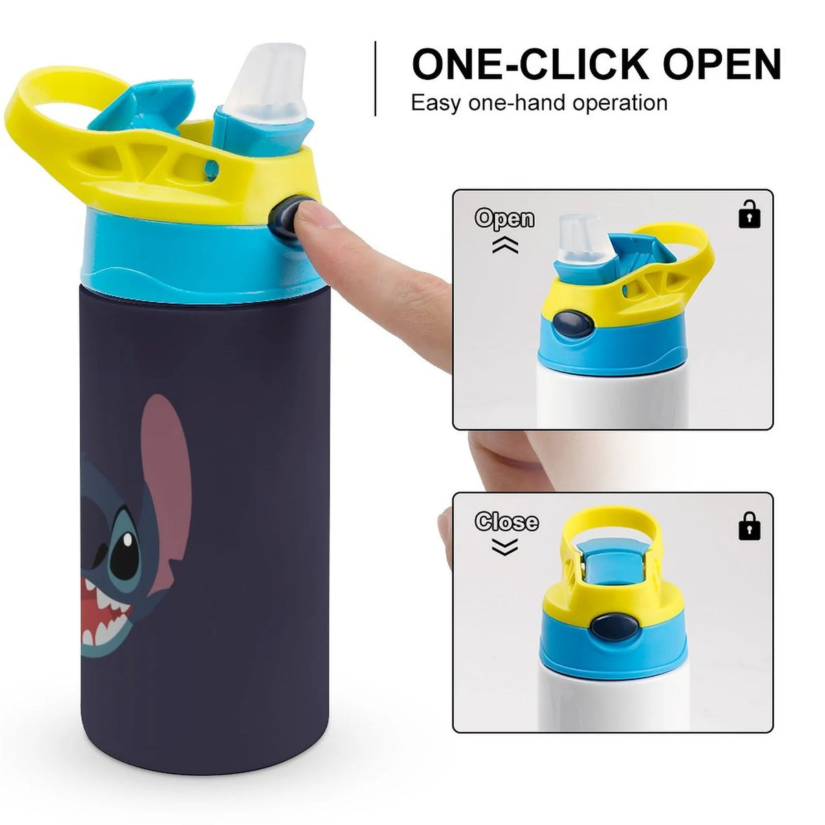 Vacuum Insulated Stainless Steel Water Bottle with Straw Z454441