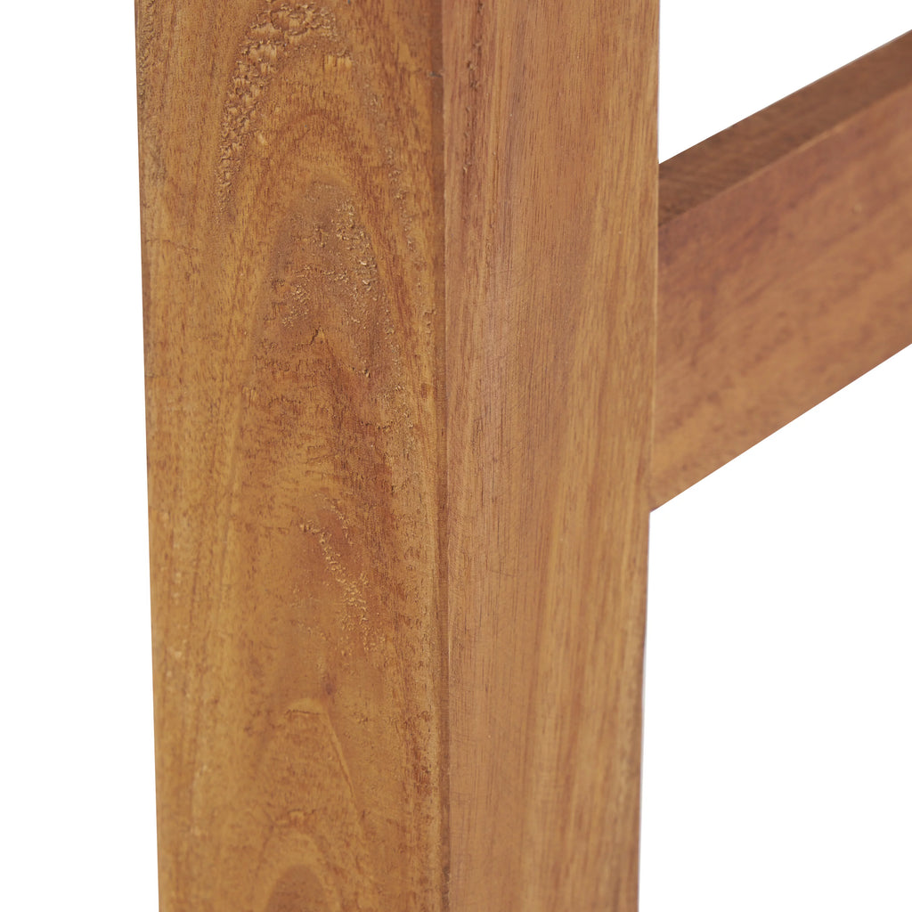 Wood Handmade Distressed Bench with High Trestle Legs X129248