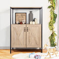 47" Oak Storage Cabinet with Hutch C21449